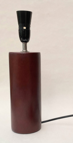 Wood table lamp base - wood, mid