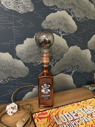 Upcycled deacon whisky bottle - upcycled,