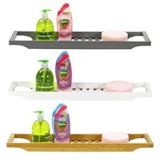 Bamboo Bath Tub Caddy Rack