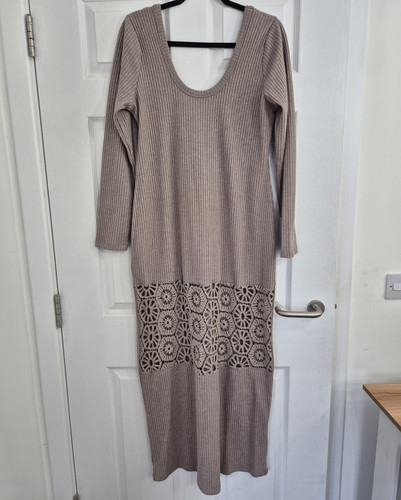 Asos design beige ribbed - beige,