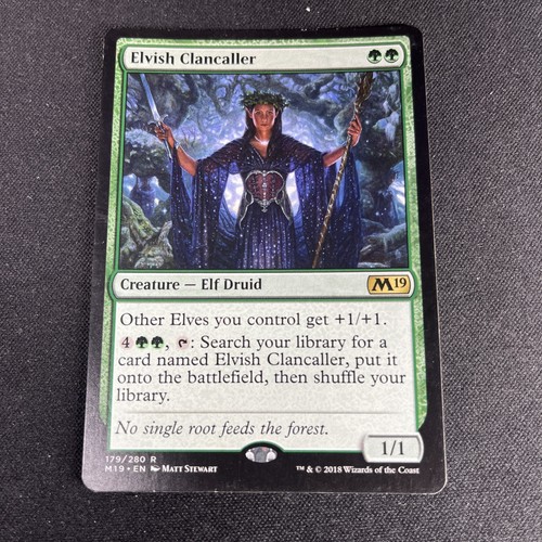 Mtg m19 elvish clancaller - m19,