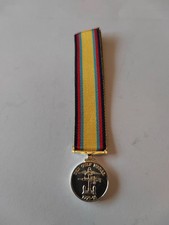 Official The Gulf Medal (1990-91) Miniature Medal + Ribbon - Iraq / Gulf War 