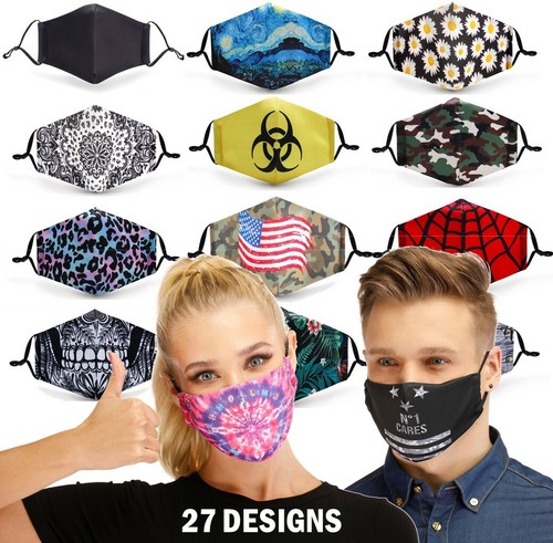 Reusable face mask - face, including