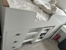 Single White Cabin Bed