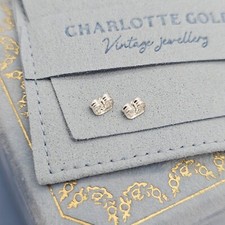 4mm 750 Solid 18ct White Gold Earring Backs Scrolls Butterfly Scroll 1 PAIR INC