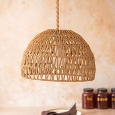 Boho Wicker Pendant Light Shade