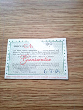 GENUINE ROLEX PAPER INSTRUCTION BOOKLET 1964