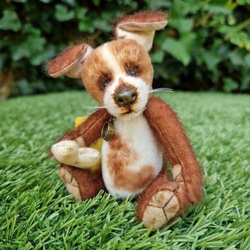 Puppy puzzle bears mohair - by,