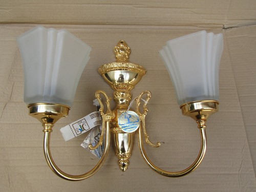 Brass wall light roleva of - light, by