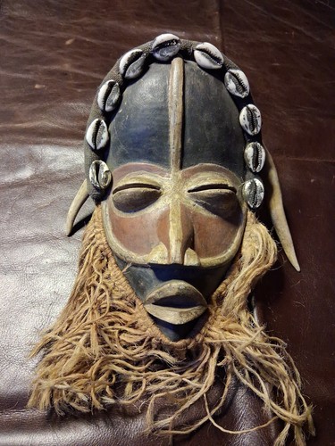 Hand carved african dan tribal - dan,