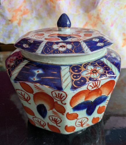 Antique ironstone jar - ironstone,