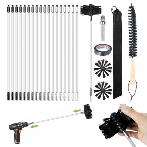 Chimney cleaning brush kit - cleaning,