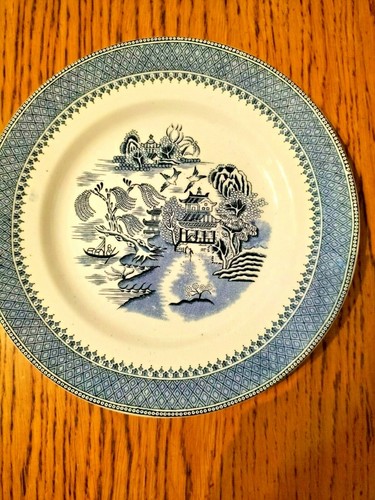 Blue white willow - blue,