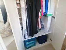 2 x cupboards, ikea white, 200 x 100 x 60 cm, good condition, with shelves