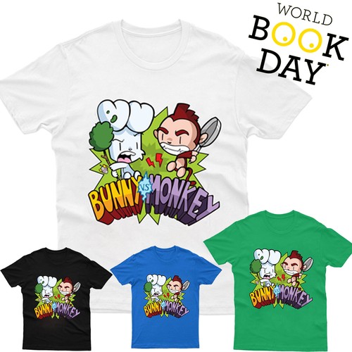 Bunny monkey kids shirt - bunny, t