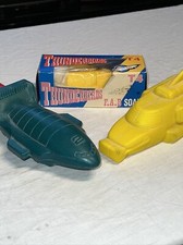 GERRY ANDERSON THUNDERBIRDS BUBBLE BATH SOAKIE BOTTLES & SOAP BUNDLE C1990’s