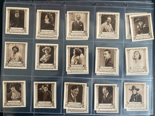 Cigarette cards cinema - cinema, stars