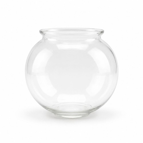 Clear glass globe gas shade - glass,