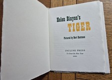 Helen Binyon's TIGER pictured