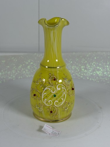 Hand painted yellow glass - hand,
