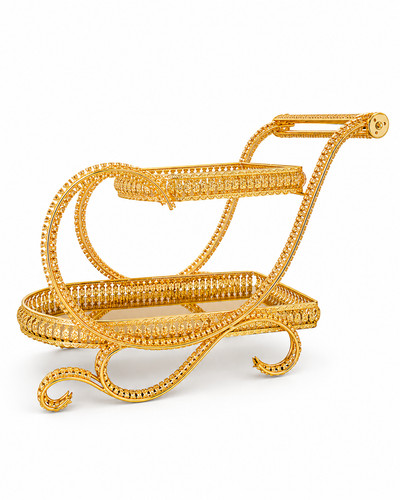 Gold decorative serving - gold,