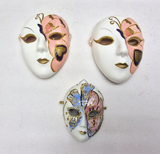 Set Of 3 Ceramic Venetian