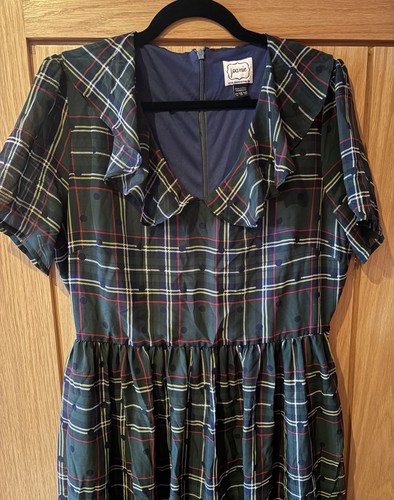 Joanie dress tartan dark - joanie,