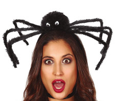Black Furry Spider Headband