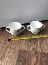 Cath Kidston Set Of Two Zoo Animals Kids Two Handled Cup / Mug VGC