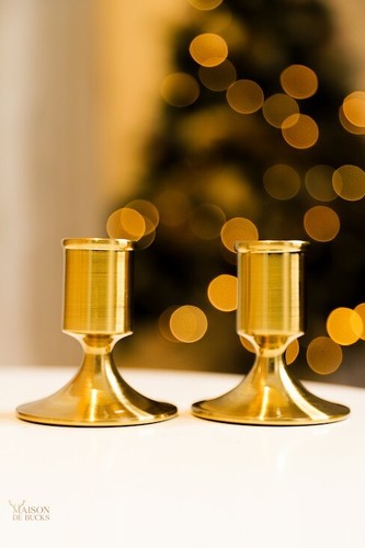 Iron trumpet candle holder - iron,