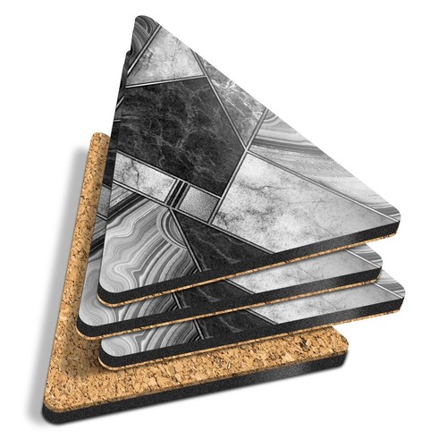 Triangle coasters bw - -,