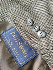 Brown & Blue Glen Plaid wool
