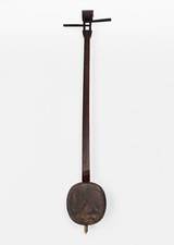 19th Century Antique Qing Dynasty Chinese Sanxian Sanshin Instrument Ex Museum