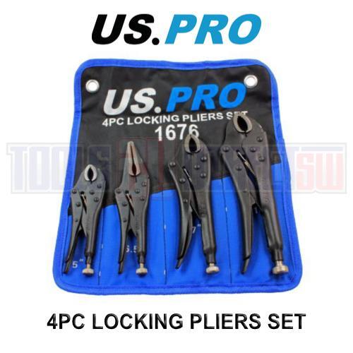 Pro 4pc locking pliers - us, set