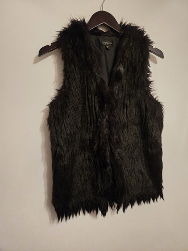 Topshop shaggy faux fur gilet - faux,