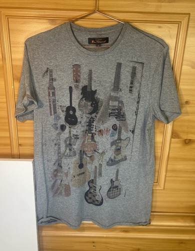 Ben sherman men grey graphic - sherman, men's