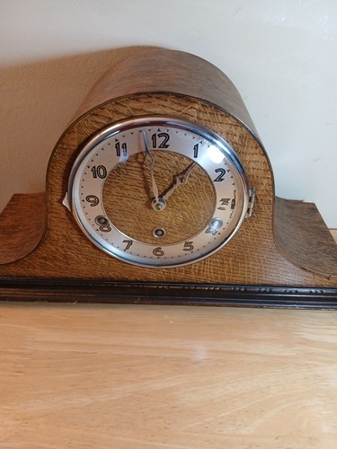 Vintage mantel clock large - clock,
