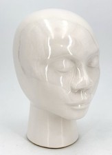 WHITE CERAMIC HEAD SCULPTURE Possibly Shop Display / Mannequin  Vintage Style
