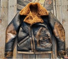 Vintage Shearling Leather