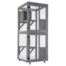 Outdoor Wooden Catio Cat