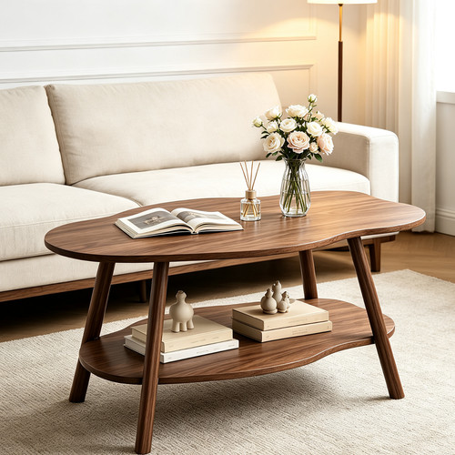 Tier storage coffee table - 2-tier,