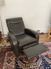 La-Z-Boy Brown Leather Electric Recliner Armchair in good condition