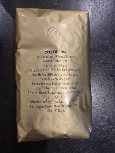 Costa coffee beans - costa, dated