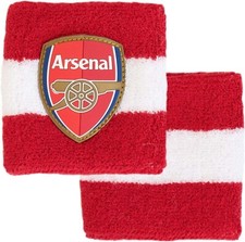 Arsenal Wristbands / Sweatbands Red/White Football Club Gift  Official License