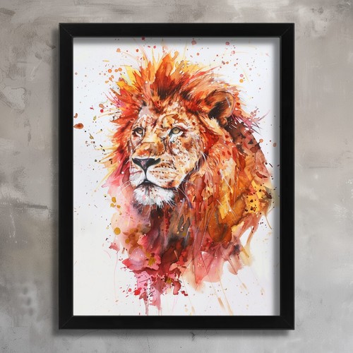 Big cat lion - lion, vintage