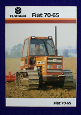 FIATAGRI FIAT 70 65 CRAWLER TRACTOR 1984 BROCHURE AGRICULTURE FARMING SPEC DATA