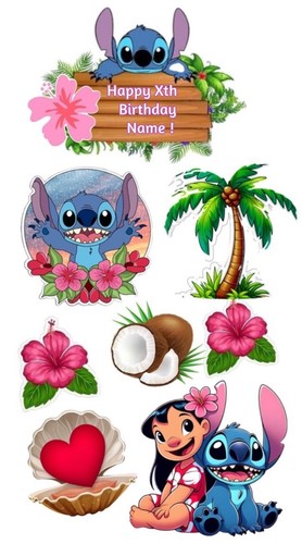 Stitch edible icing - stitch,