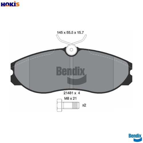Brake pad set - disc,