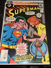 Superman 330 1st Hypno-Glasses Origin Clark Kent Identity DC 1978! Whitman Var
