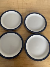 4 DENBY IMPERIAL BLUE 17cm SIDE PLATES